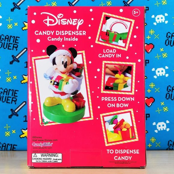 Disney Mickey Mouse 10" Christmas Santa Candy Dispenser Limited Edition New - Picture 4 of 12